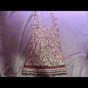 white floral Francesca’s dress